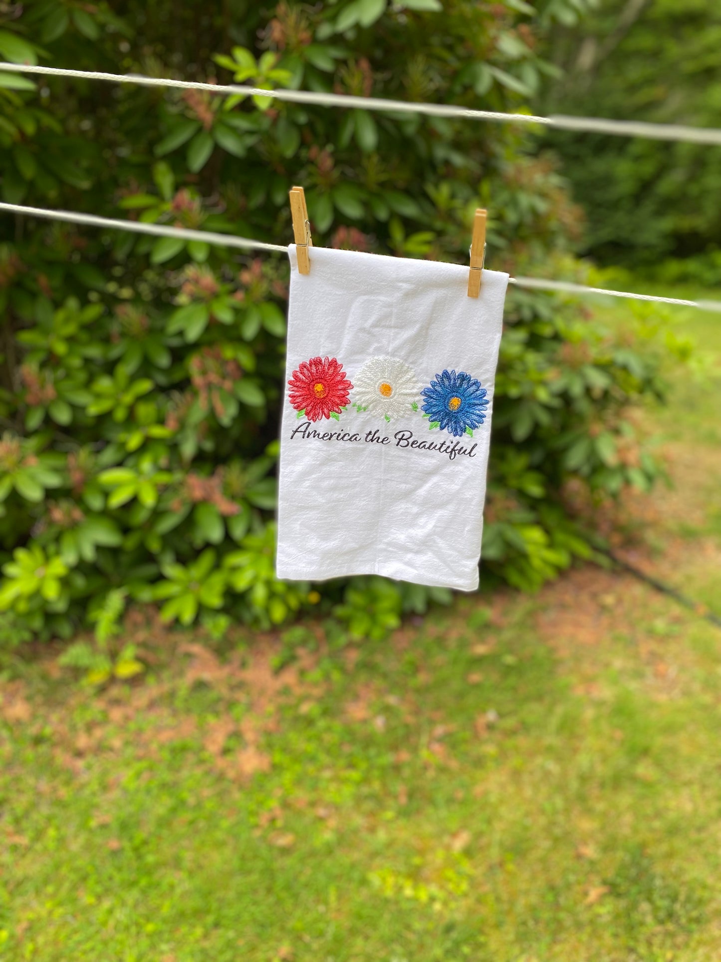 America the Beautiful Tea Towel